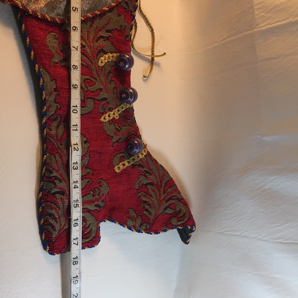 Vintage Victorian Boot Christmas Stocking - Picture 8 of 8